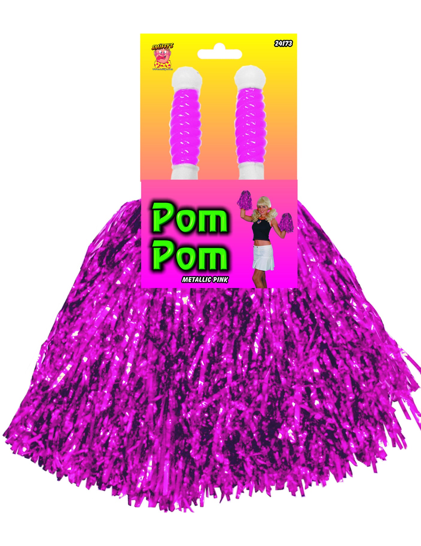 Metal Purple Pompom