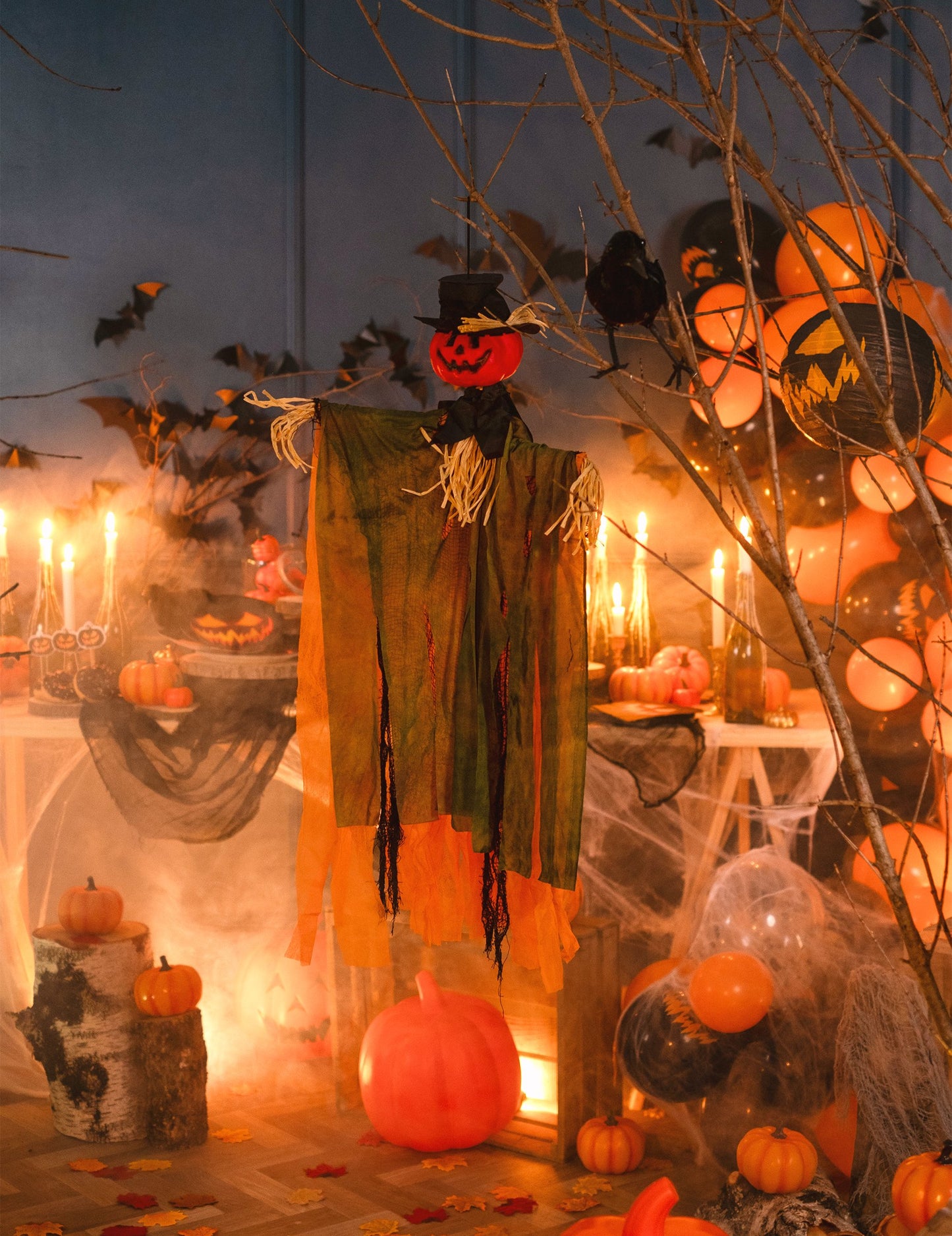 Decorare pentru a atârna Pumpkin de rezervă Halloween 1 m