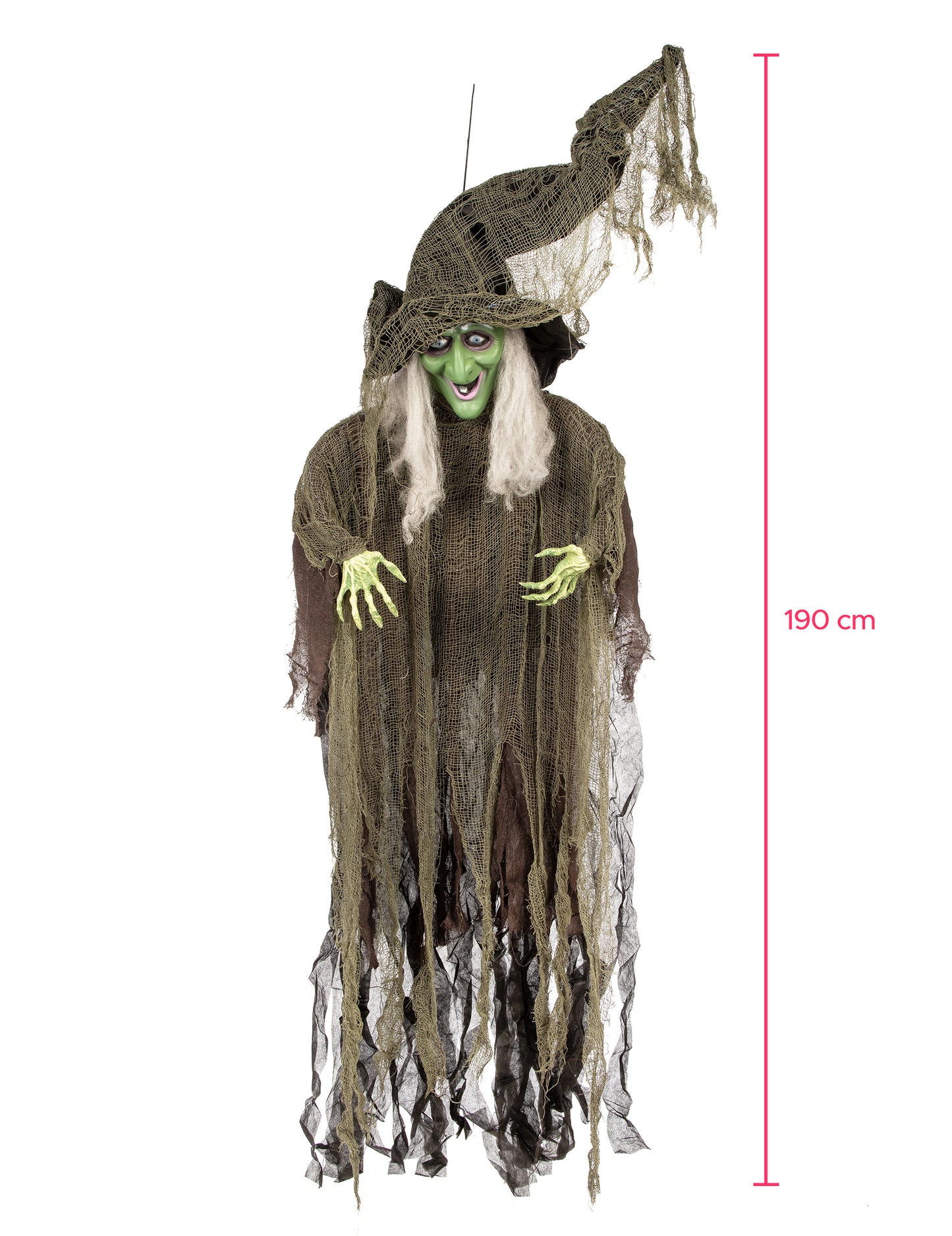 Decorare pentru a atârna vrăjitoare 190 cm Halloween