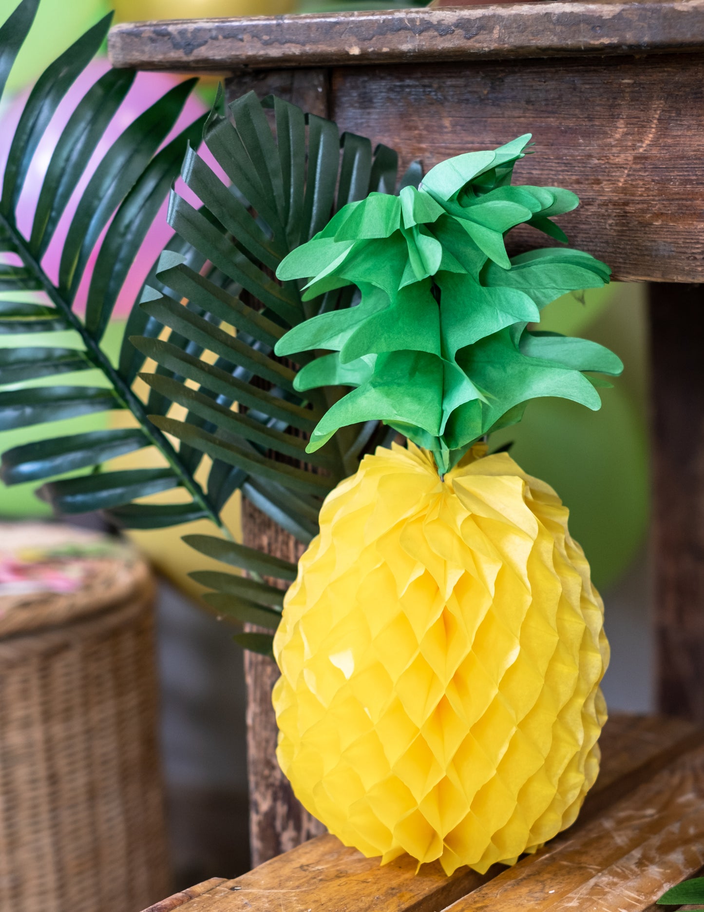 Decorare de ananas de hârtie de 35 cm