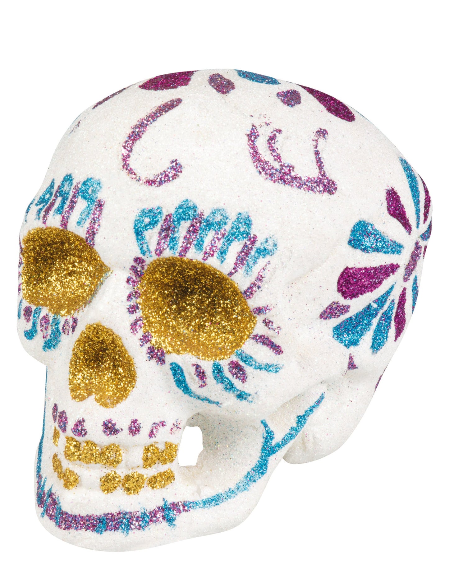 Șef spumant de craniu 16 x 14 cm dia de los Muertos