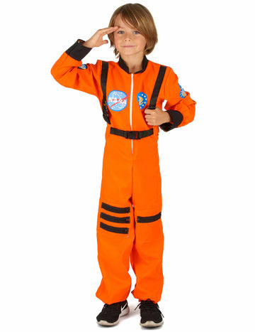 Orange Boy Astronaut deghizat