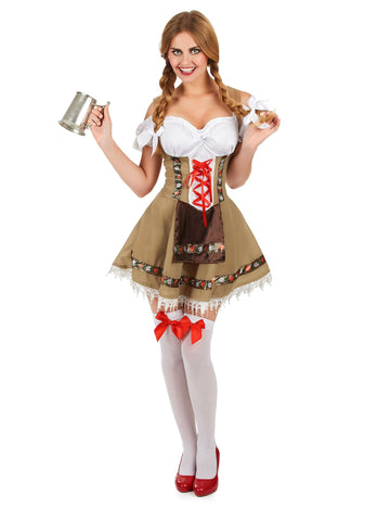 Costum bavarian bej pentru femei