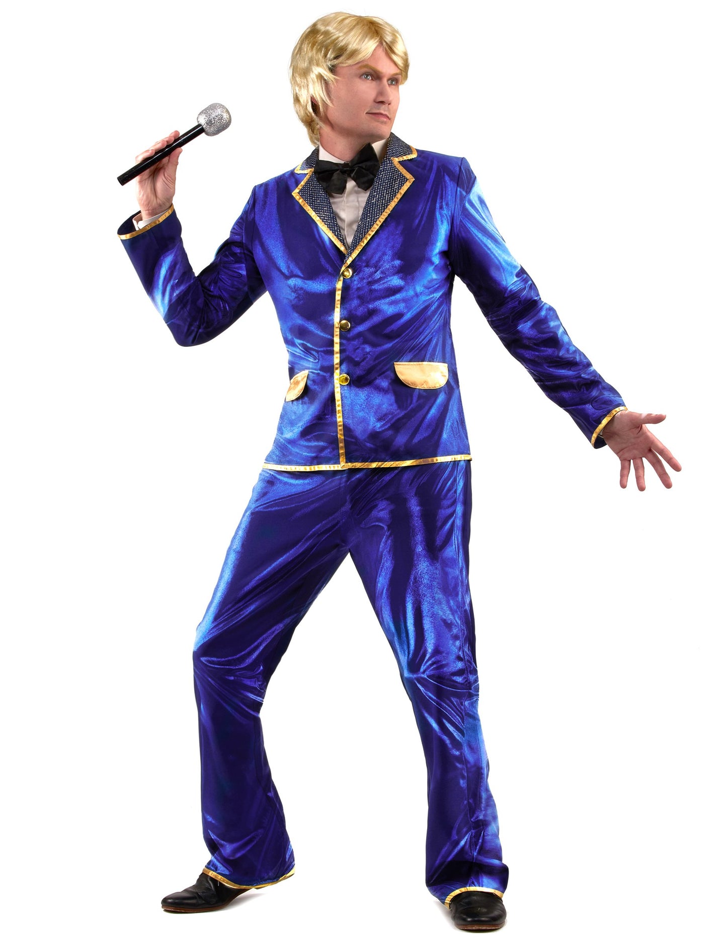 Men's Blue Disco Singer deghizare