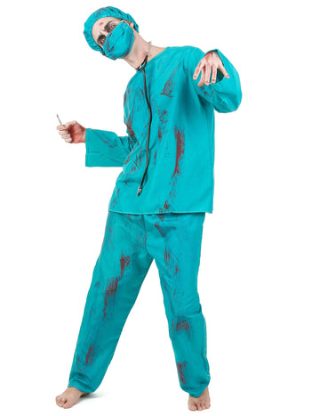 Adult de Halloween Zombie Chirurg deghizare