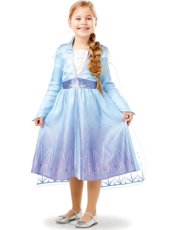 Costum clasic Elsa The Snow Queen 2 Girl