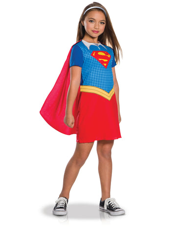 Costum clasic pentru fete Supergirl