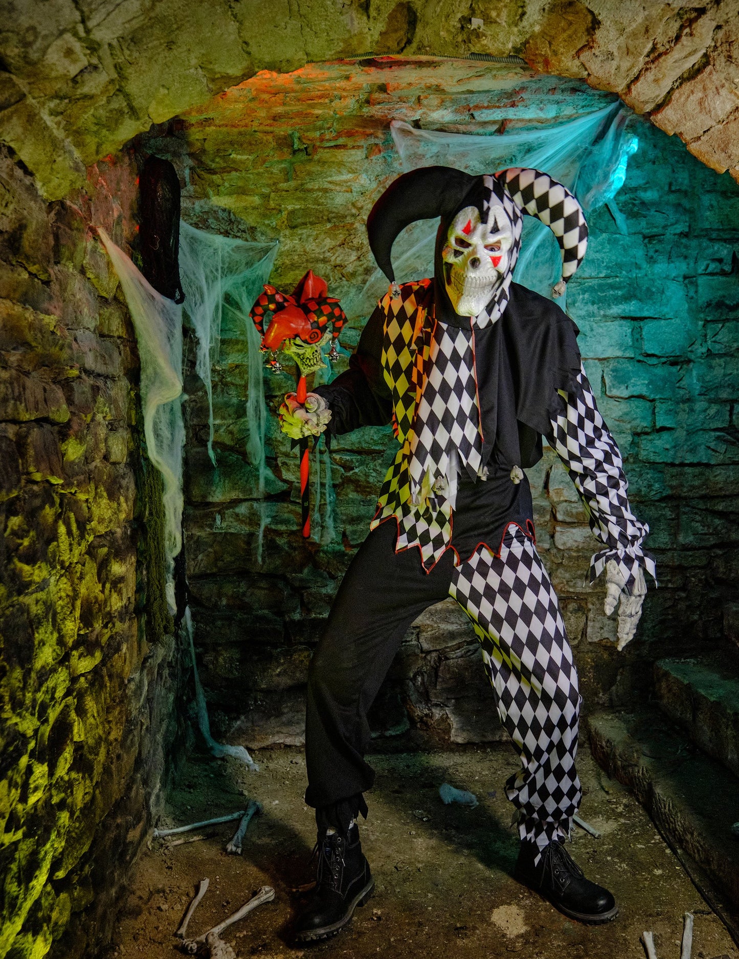 Halloween Black Man Clown deghizare