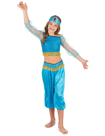 Blue Oriental Dancer Dancer Dancer Girl