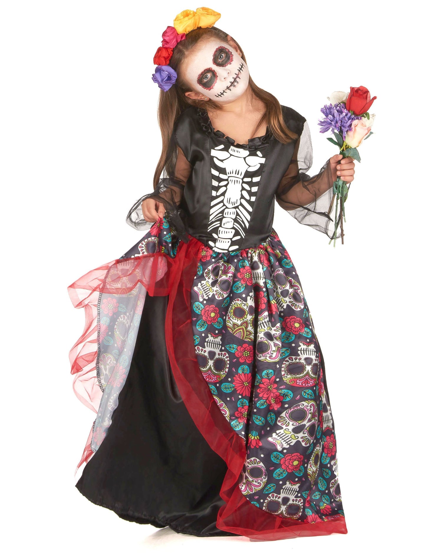 Dia deghizare a lui Los Muertos Flowery Girl