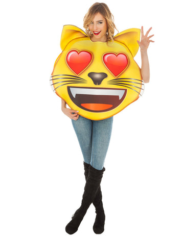 Emoji deghizare pisică coeur adult