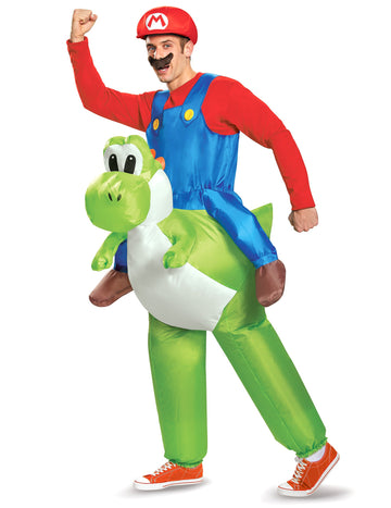 Costum gonflabil Mario pe Yoshi Nintendo Adult