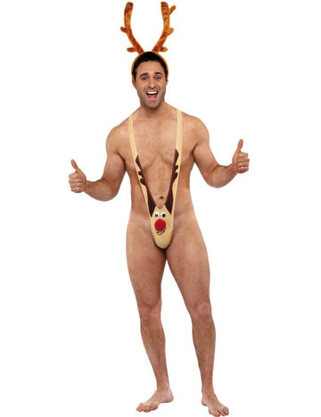 Mankini Renne Humous Adult Christmas