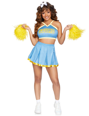 Costum de lux Pompom Girl Blue Sky Woman