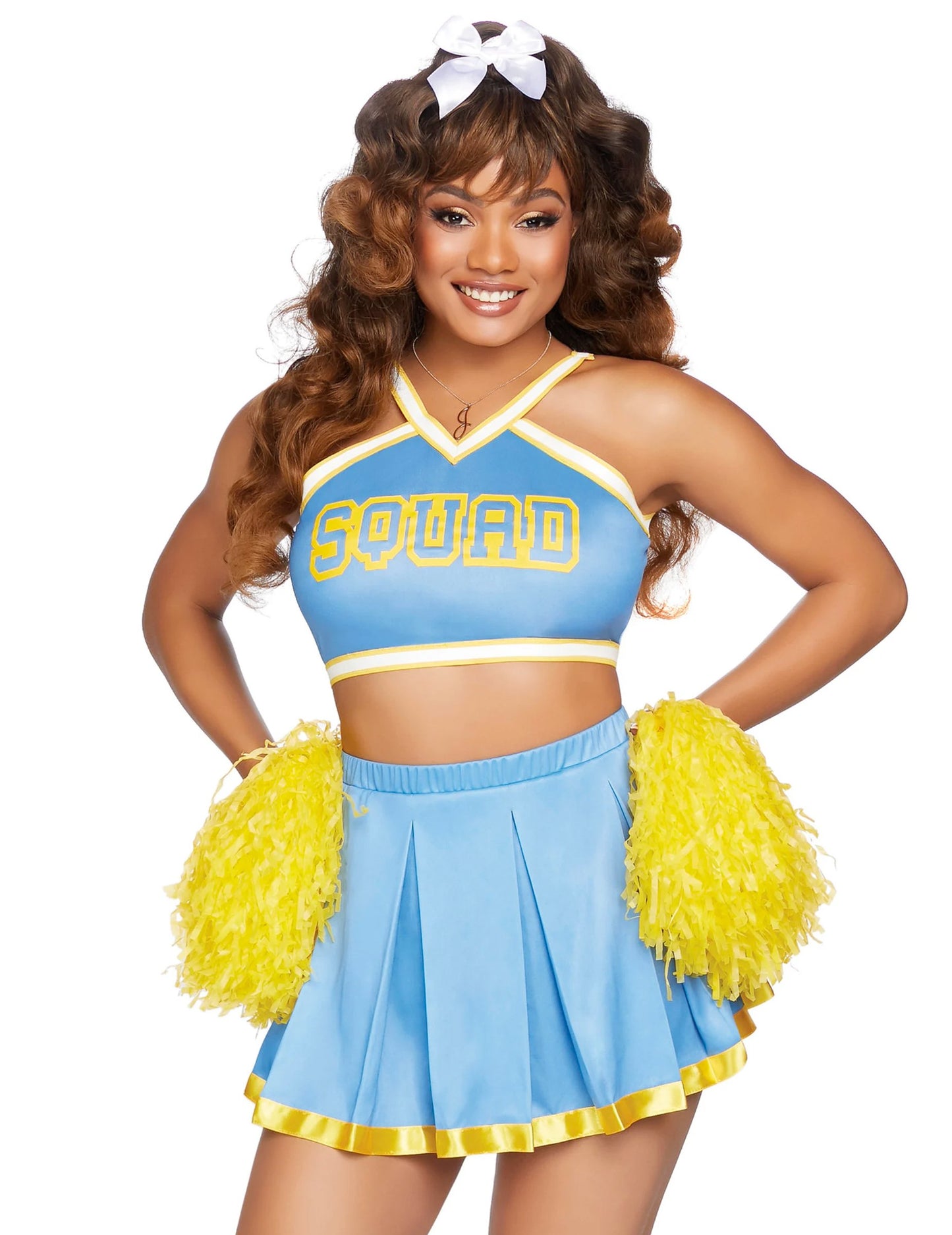 Costum de lux Pompom Girl Blue Sky Woman