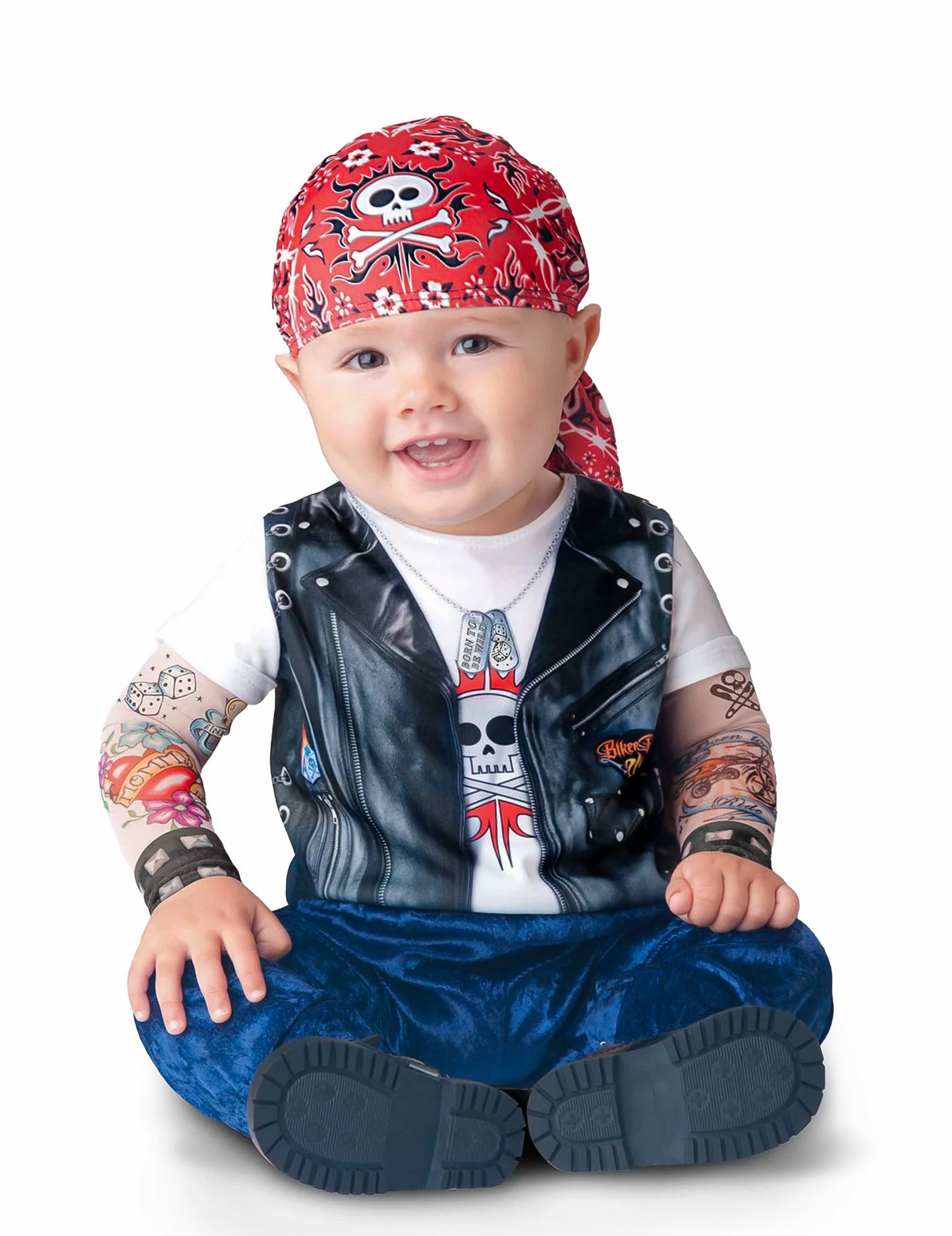 Costum pentru baby mini motociclist - lux