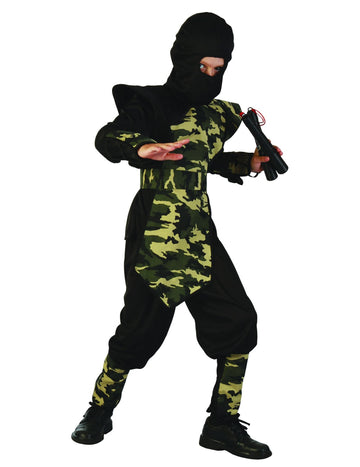 Băiatul Plastron deghizat Militar Ninja