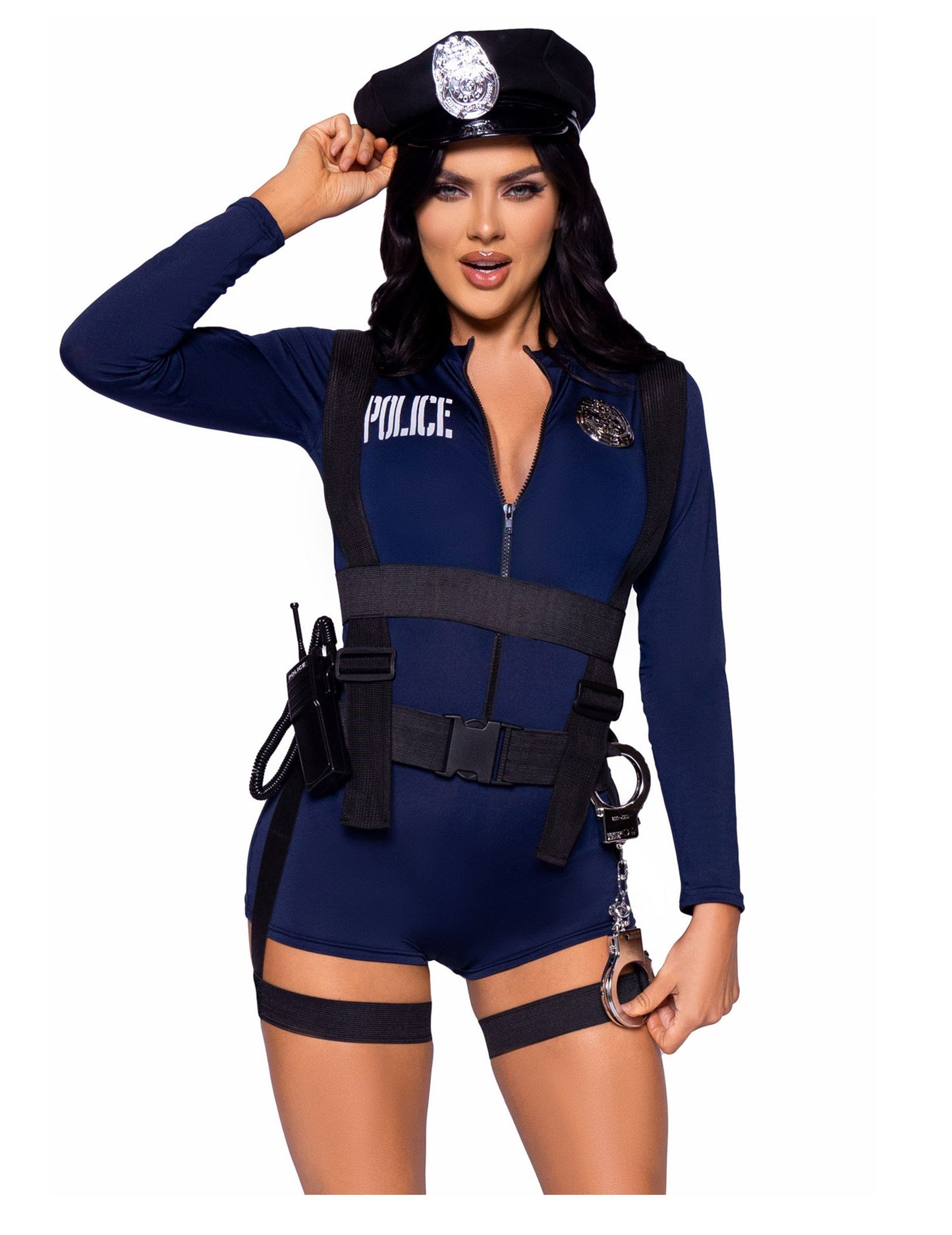 Costum sexy al poliției de combustibil pentru femei