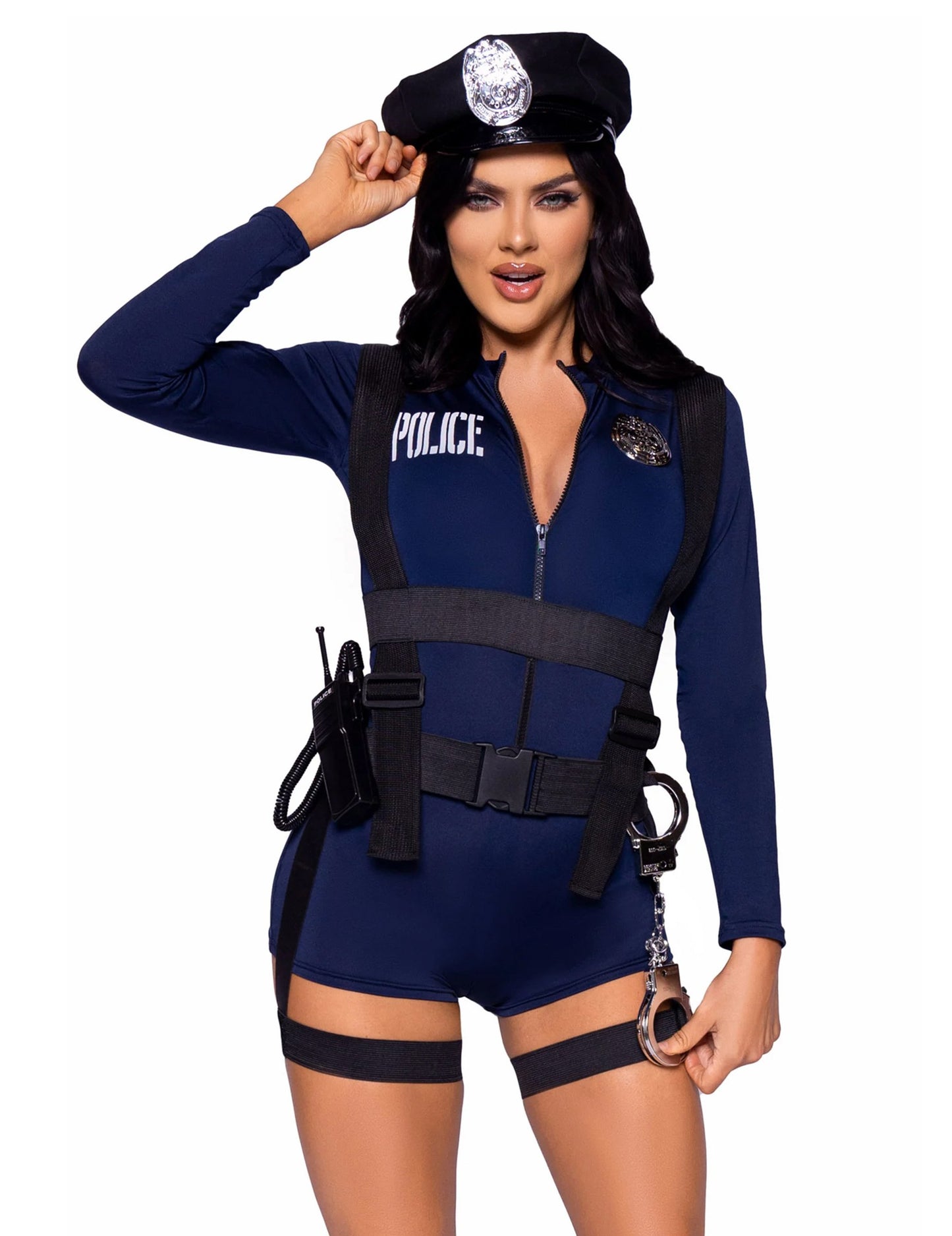 Costum sexy al poliției de combustibil pentru femei