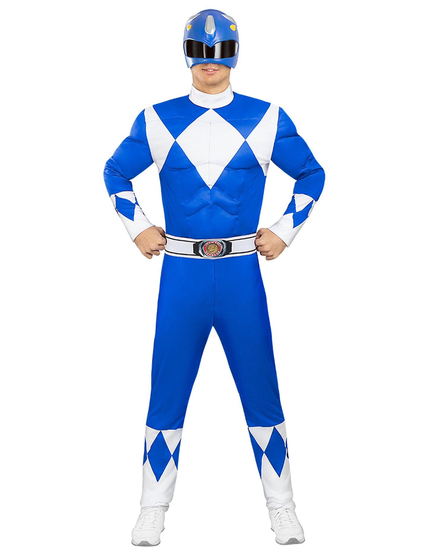 Costum Power Ranger Albastru pentru Adult