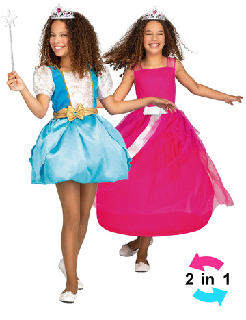 Costumul Princess Magic 2 în 1 fată