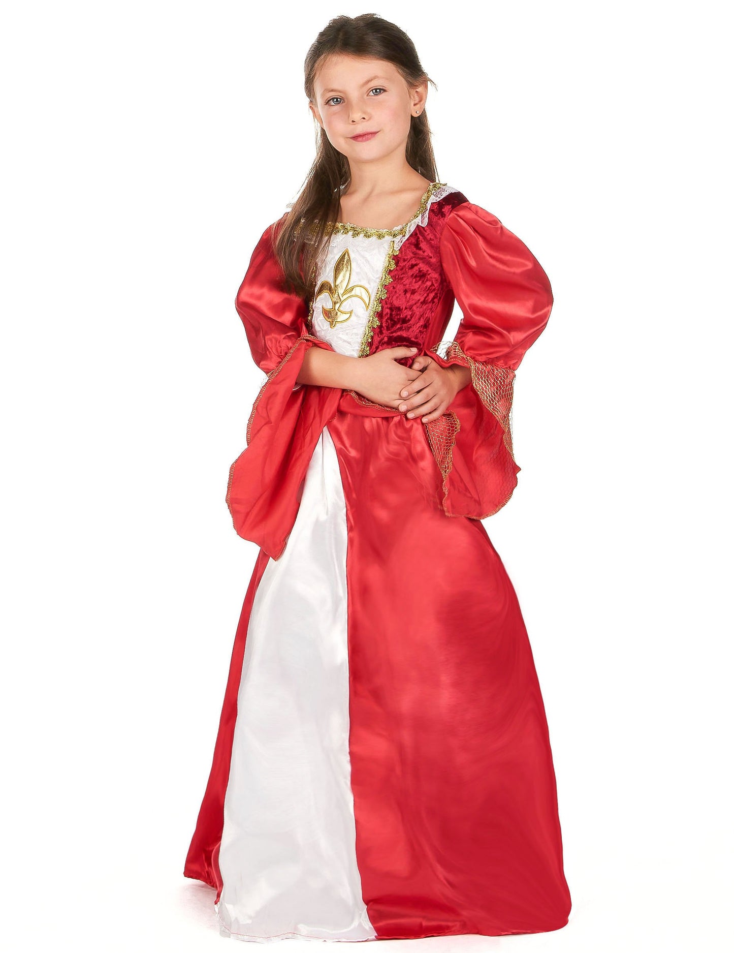 Médieval Princess Costum Satin Efect Fiică