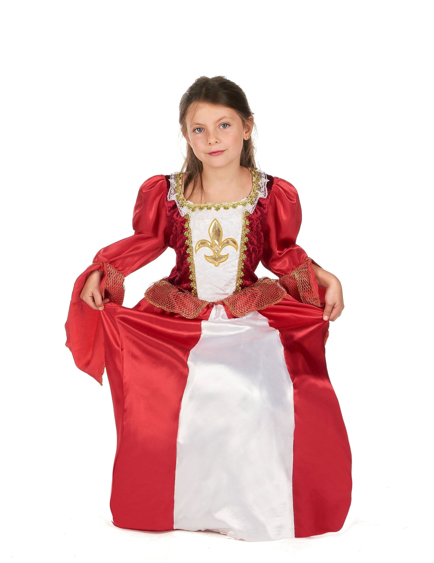 Médieval Princess Costum Satin Efect Fiică