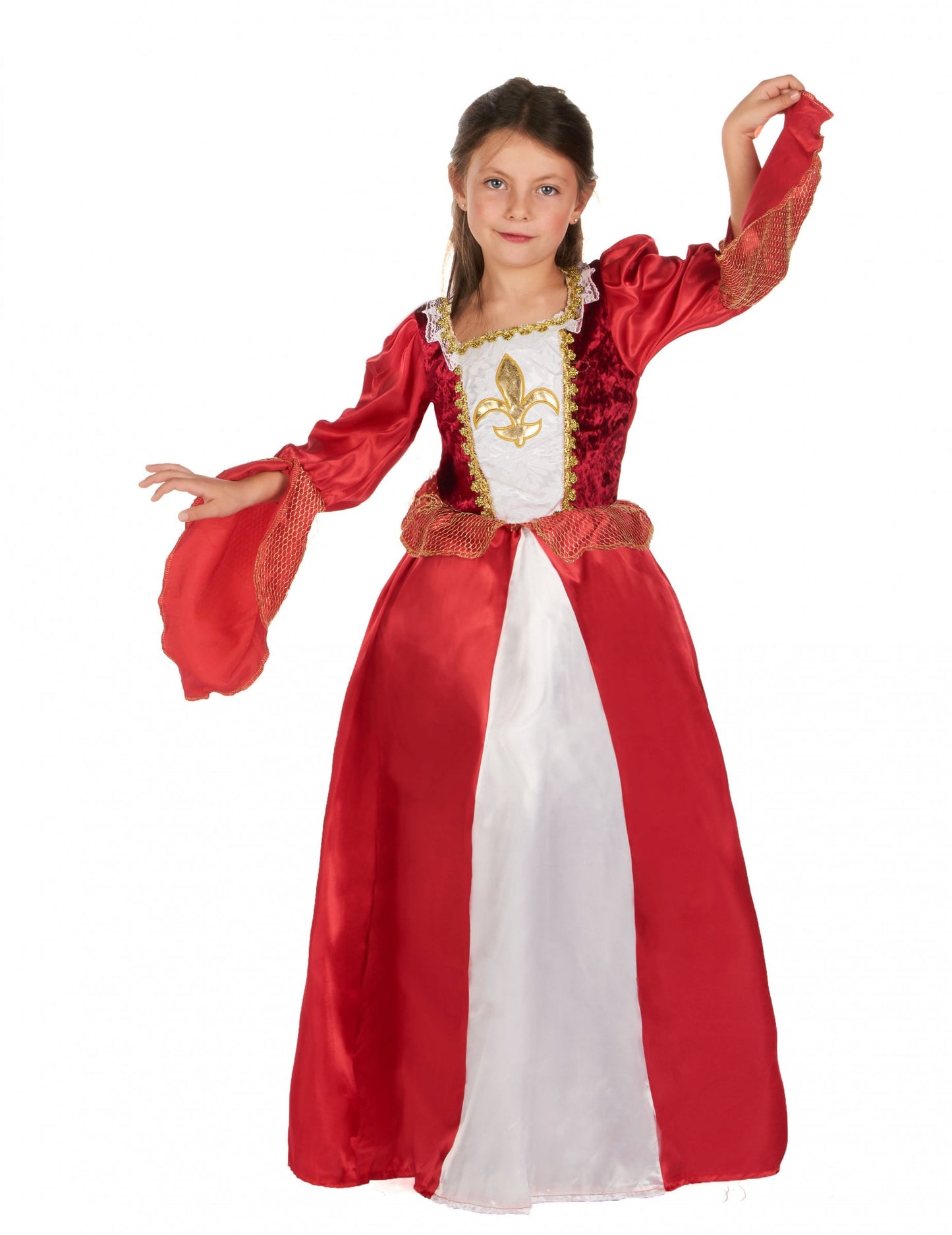 Médieval Princess Costum Satin Efect Fiică