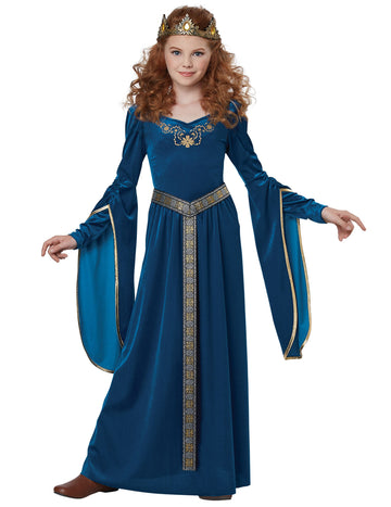 Médieval Princess Costum Velvet Fată de lux