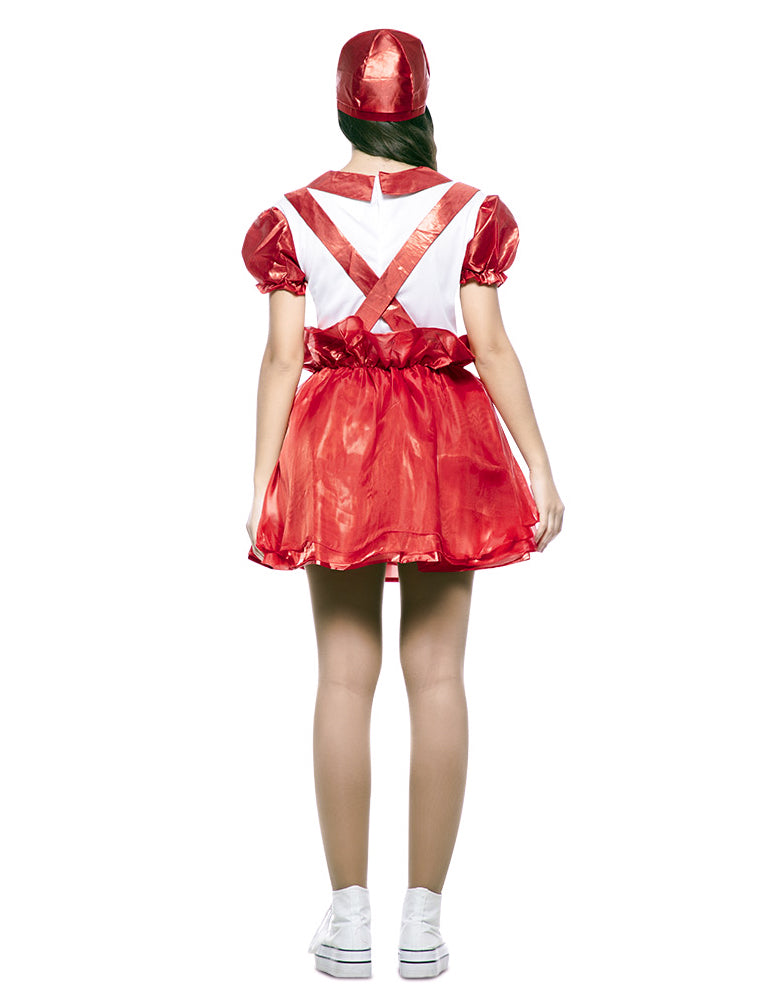 Chupa chups rouge rochie de deghizare a femeilor