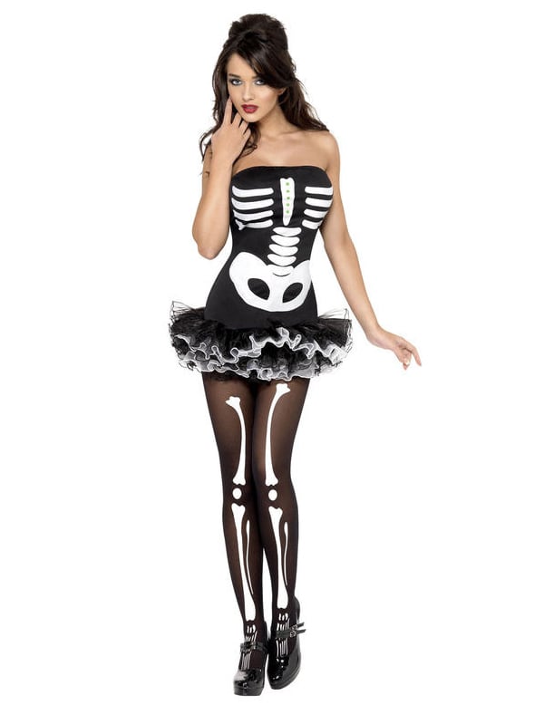 Sexyfemme schelet deghizare cu tutu de Halloween