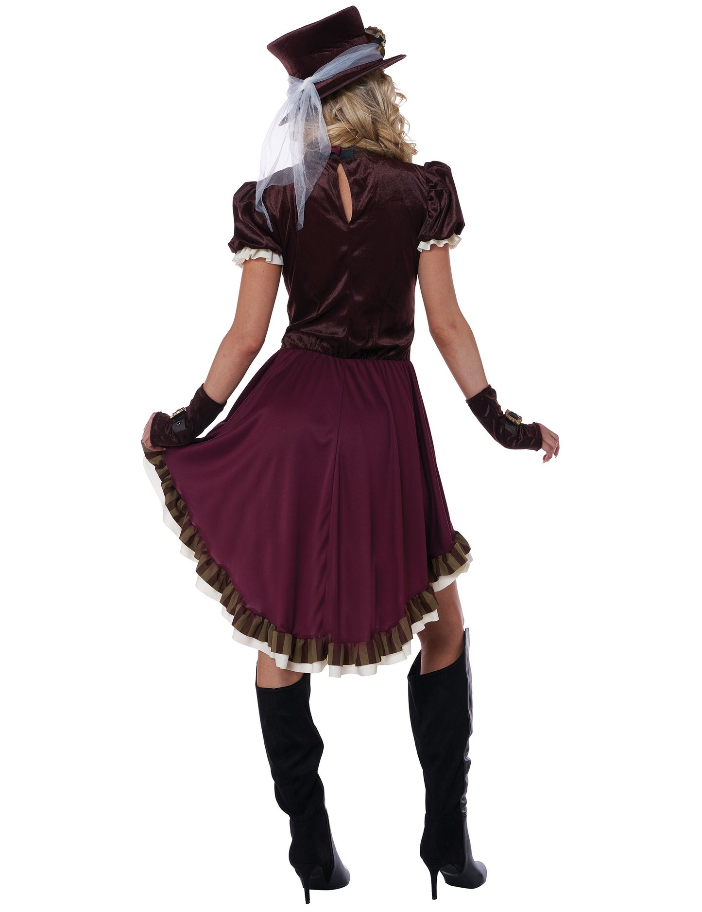 Costum steampunk pentru femei Bordeaux