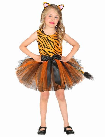 Costum de fată tigre tutu