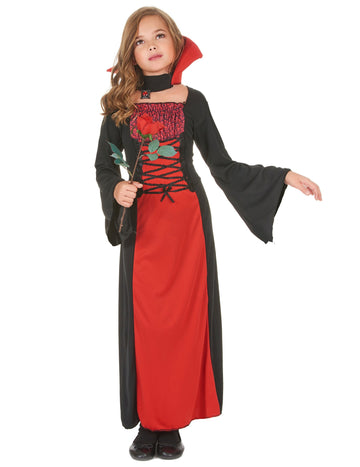 Costum lung de vampiri de Halloween