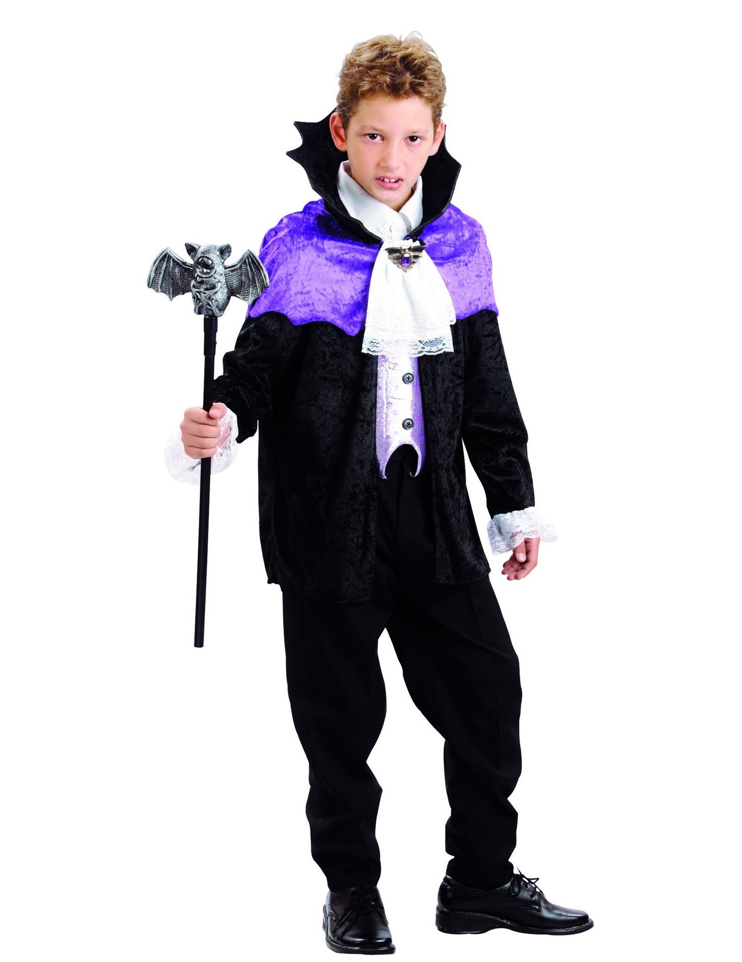 Costum de vampir negru și violet