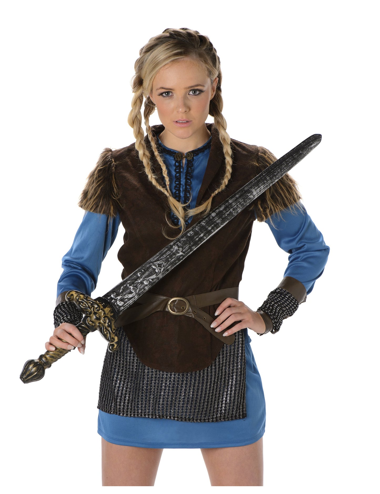 Costum Viking Blue Woman