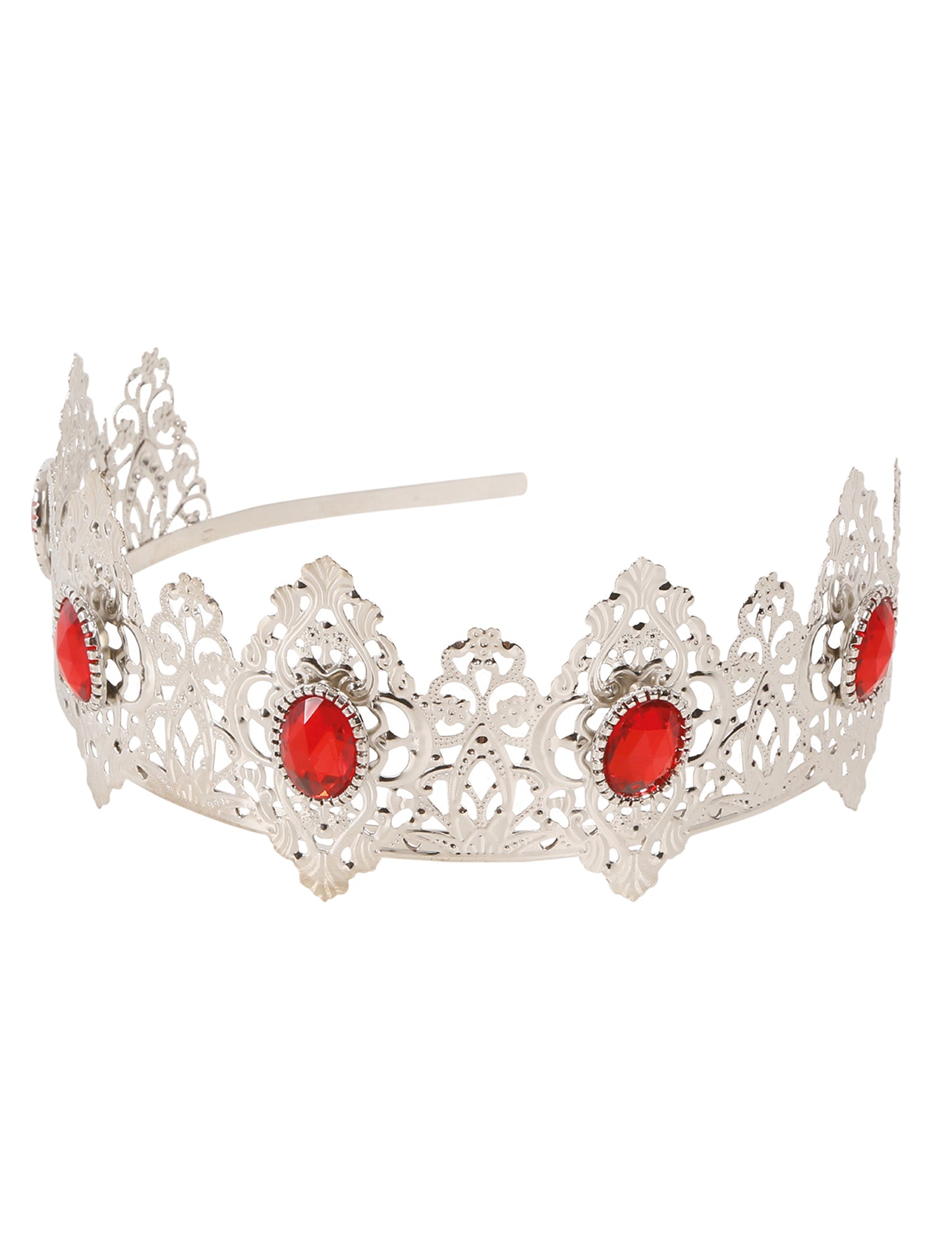 Prințesa de argint Diadem Stone Red Stone Adult