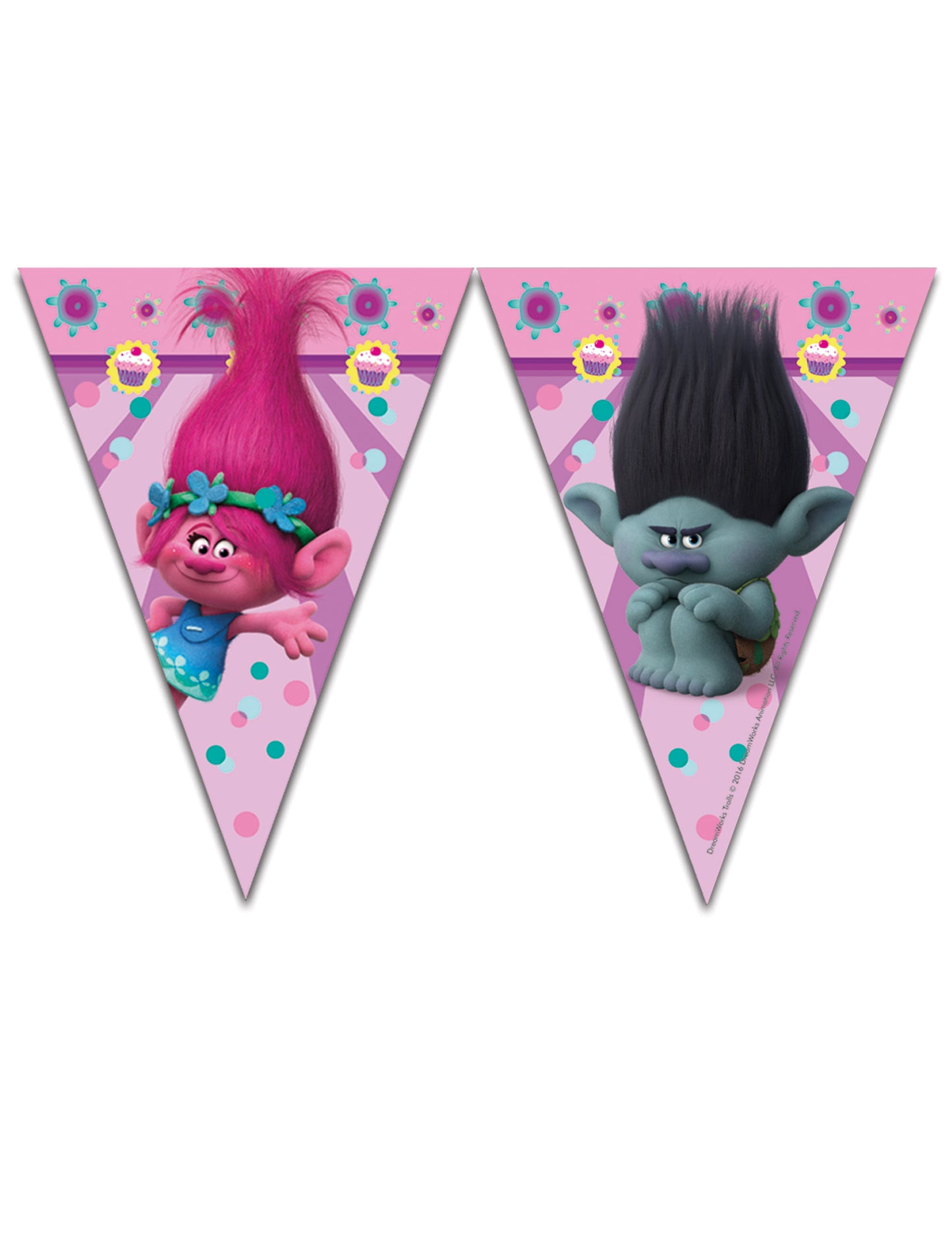 Guirland 9 trolls 2,3 metri pennants