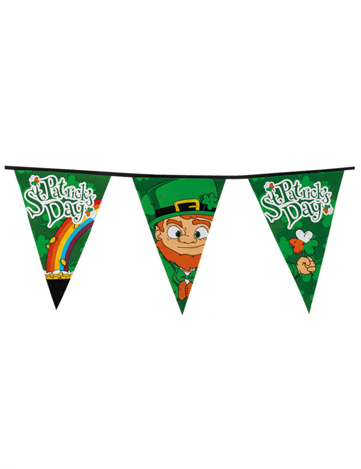 Garland în pennants 8 m Saint Patrick