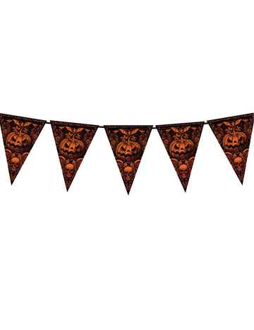 Garland de pennant de dovleac gotic