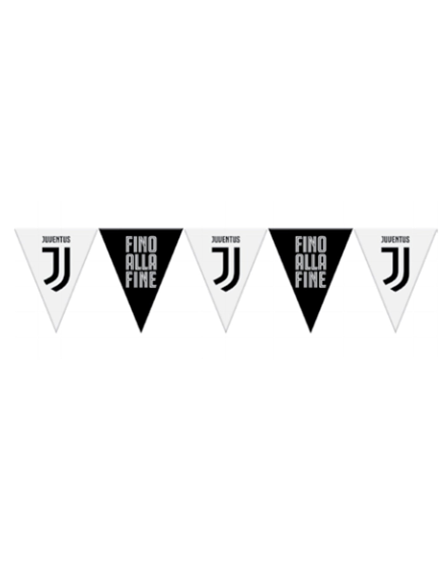 Ghirlanda de pavilion din plastic Juventus alb -negru Juventus