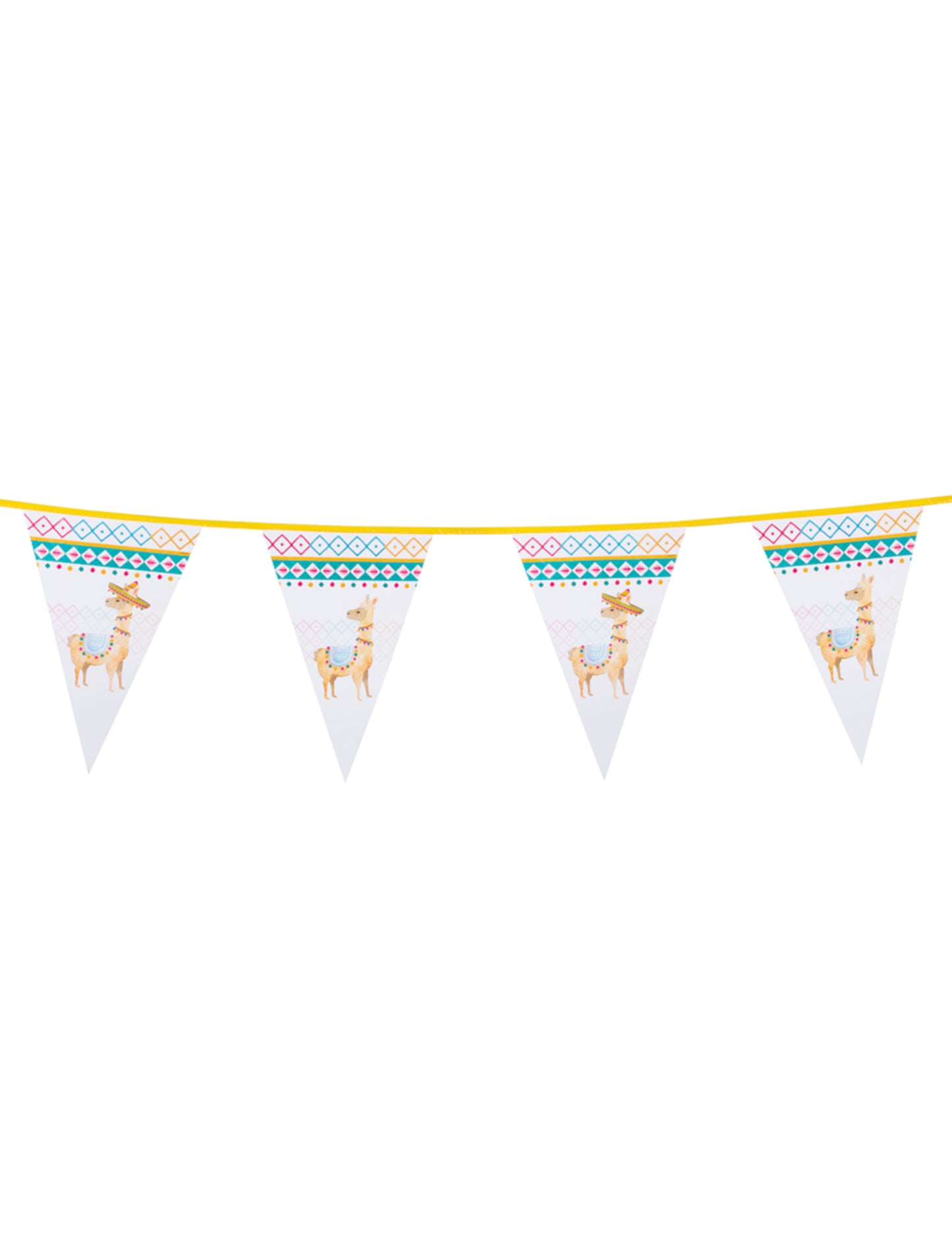 Garland de pennanturi de plastic alb Lama 30 x 20 cm 6m 6m