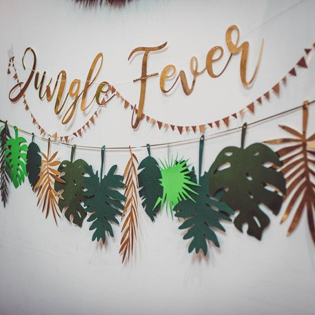 Golden Fever Jungle Garland Gold 1,20 m