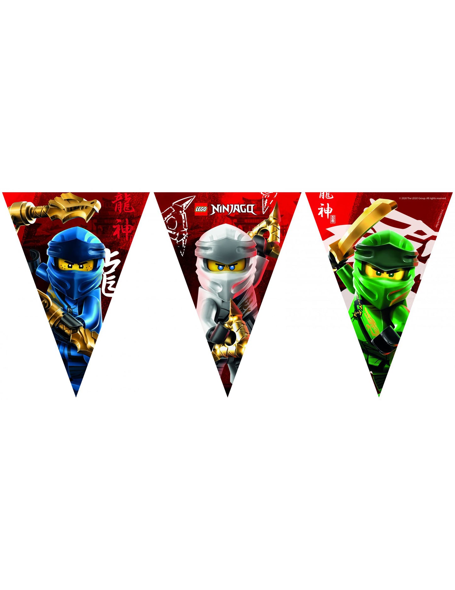 FSC LEGO Ninjago 2,3 m Pennants Paper