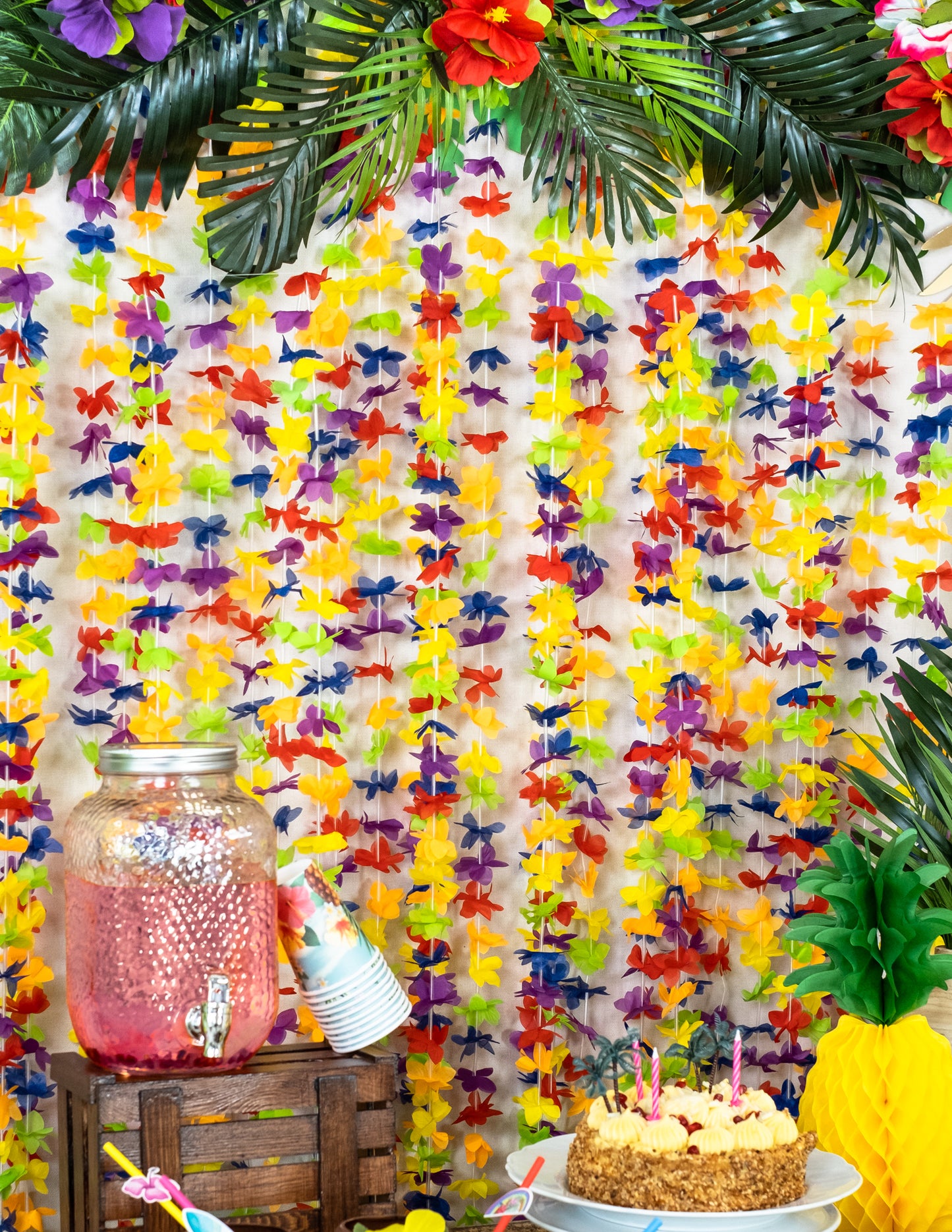 Hawaii cu flori multicolore din Hawaii Garland 3 metri