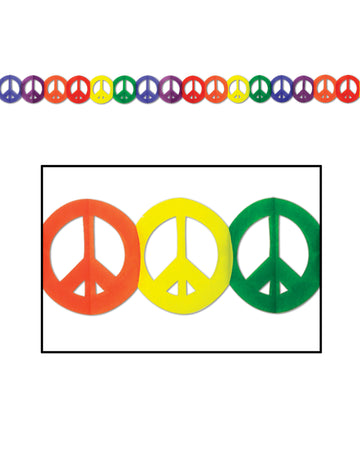 Hippie Peace multicolor Guirland