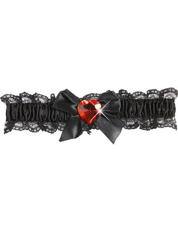 Sexy Garter Black Dantelă Red Woman