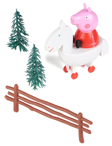 Kit de decorare pentru Peppa Pig 9 cm tort