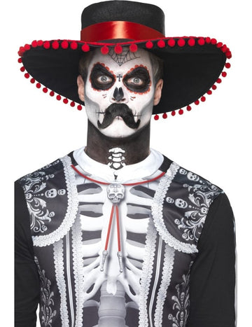 Kit de machiaj pentru schelet mexican Adult Dia de los Muertos