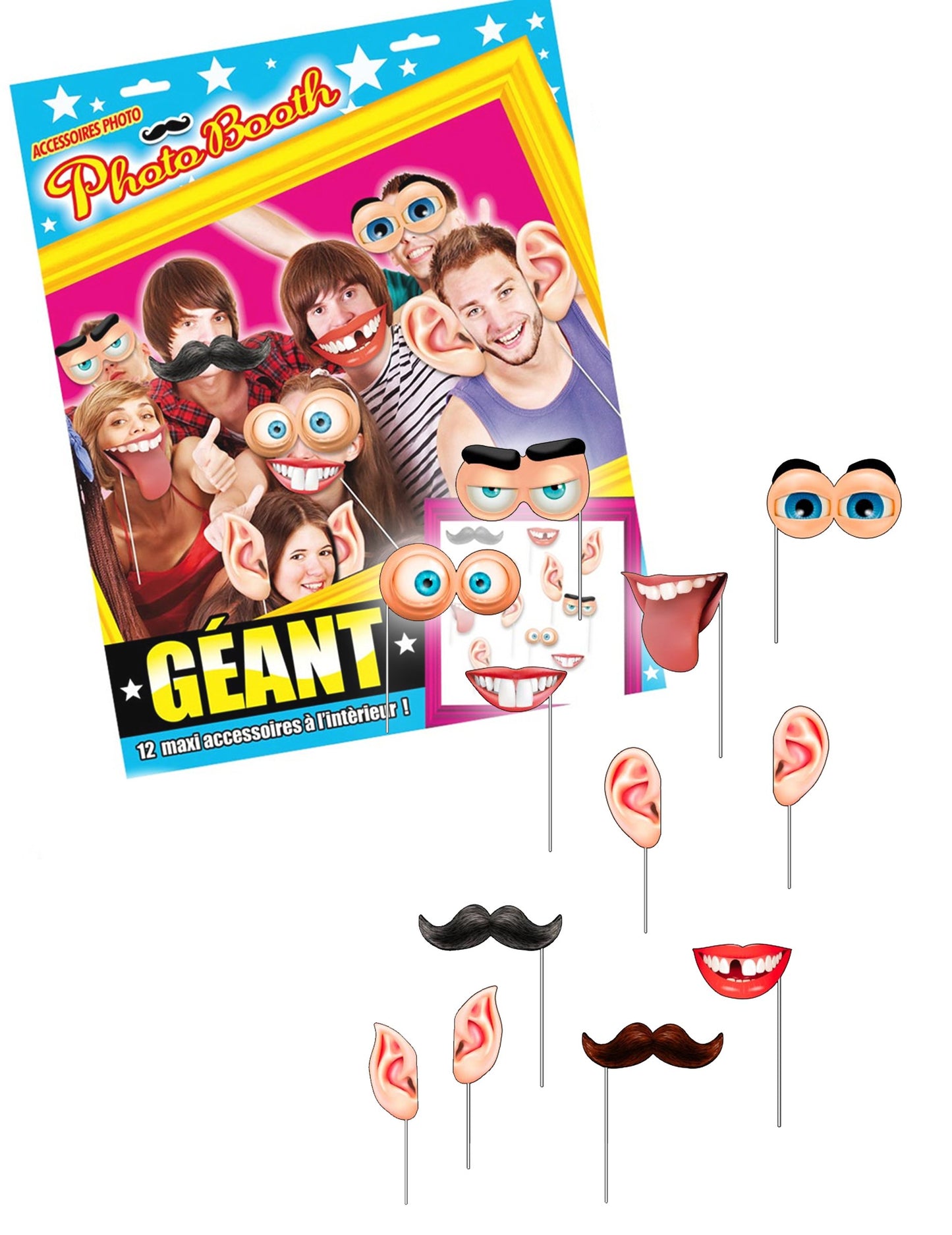 Giant Photobooth Kit 12 Accesorii